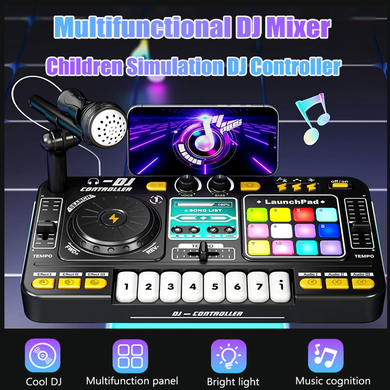 Audio Music Dj - Mixer DJ Multifungsi Simulasi DJ Anak-anak