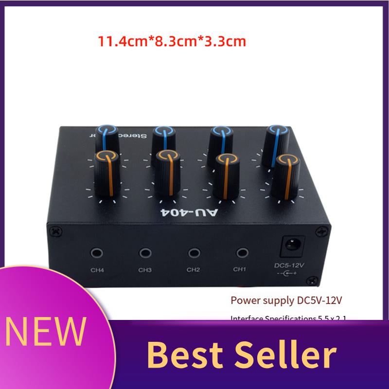 Audio Without Music - M07K-AU-404 Suara Stereo Empat Mixer Output