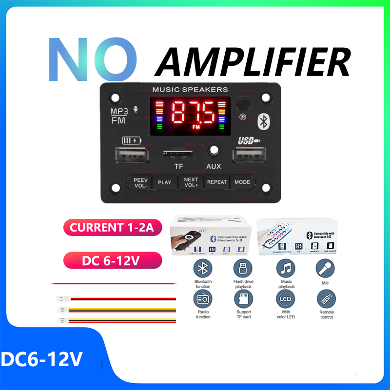 Audio Without Music - Papan Dekoder Bluetooth 5.3 Tanpa Amplifier
