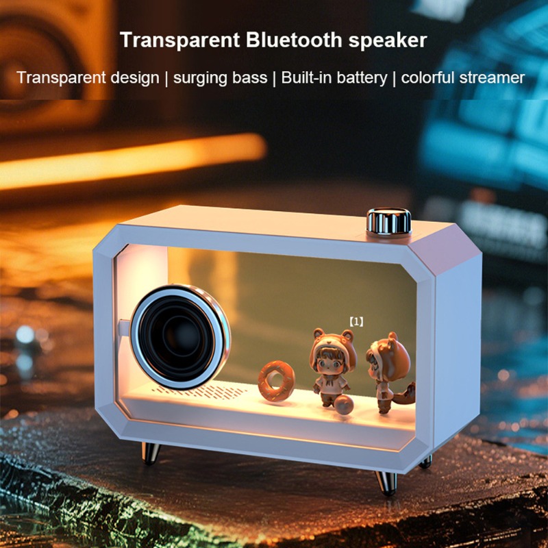 Audio Music Spotify - Speaker Bluetooth Transparan DIY RGB Pencahayaan