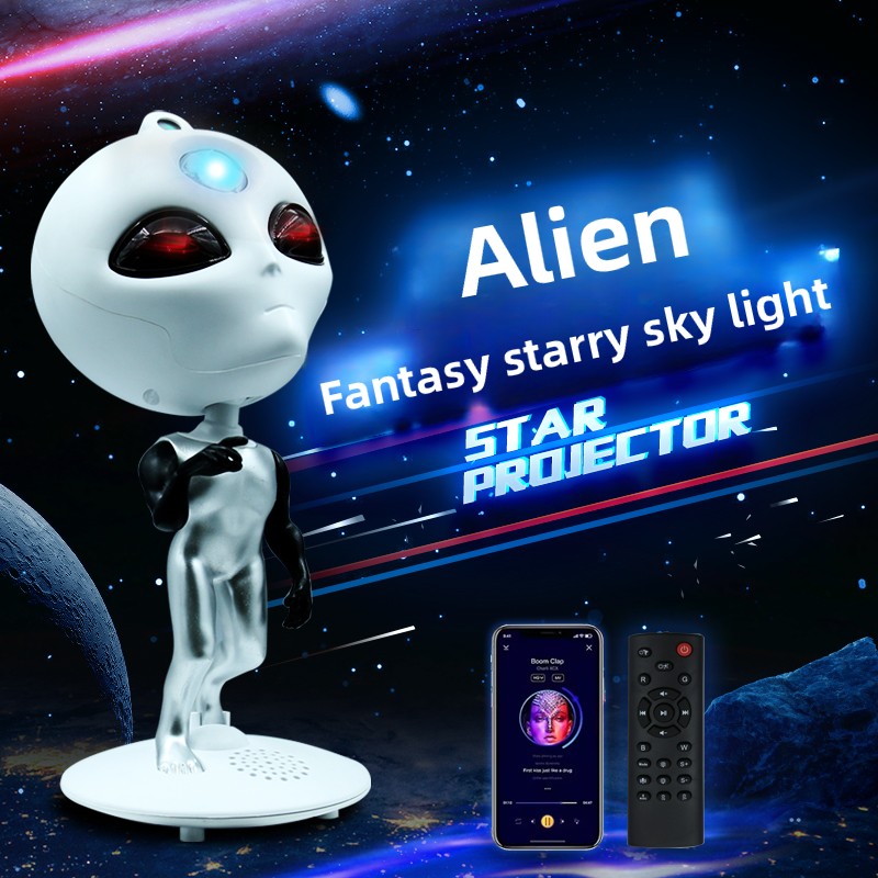 Audio Music Spotify - Proyektor Alien Galaxy Star dengan Speaker