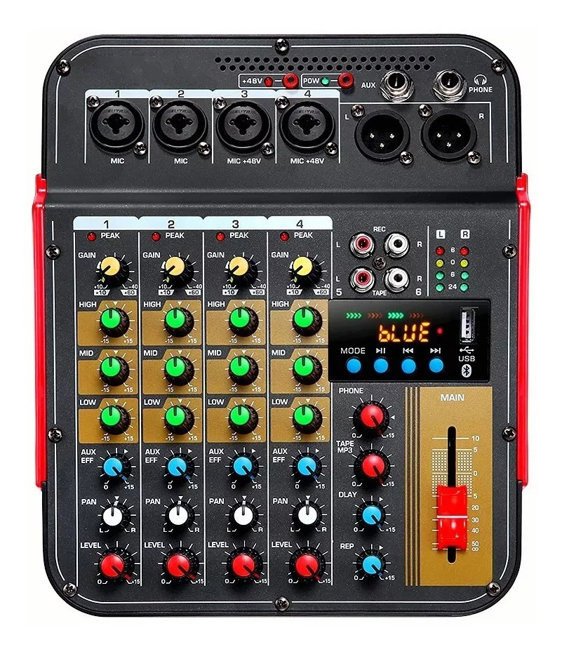 Mixer Audio Bluetooth dan catu - Audio Music Dj ulasan dan harga
