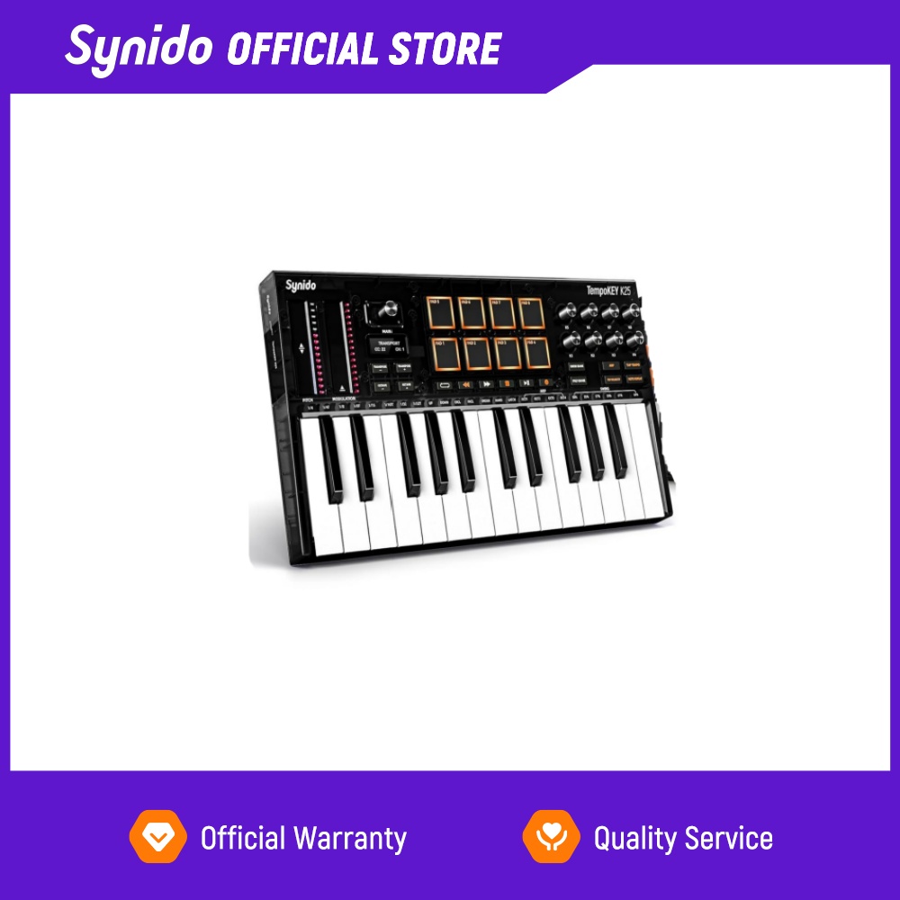 Synido Tempokey K25 USB MIDI K - Midi Controller Pad ulasan dan harga