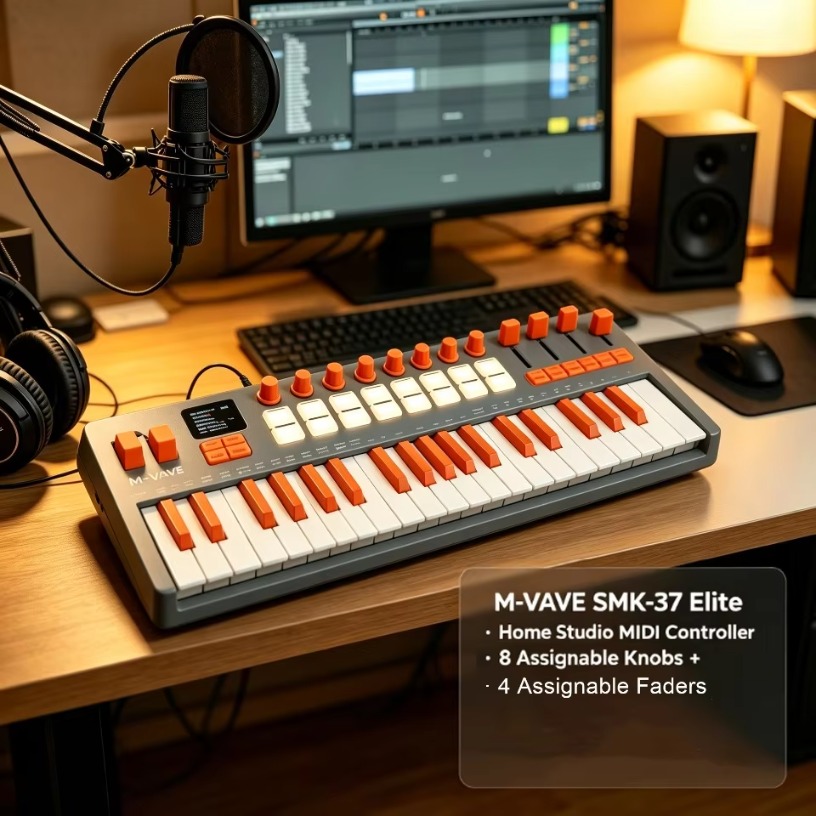 M-VAVE SMK-37, Keyboard MIDI N - Midi Controller Pad ulasan dan harga