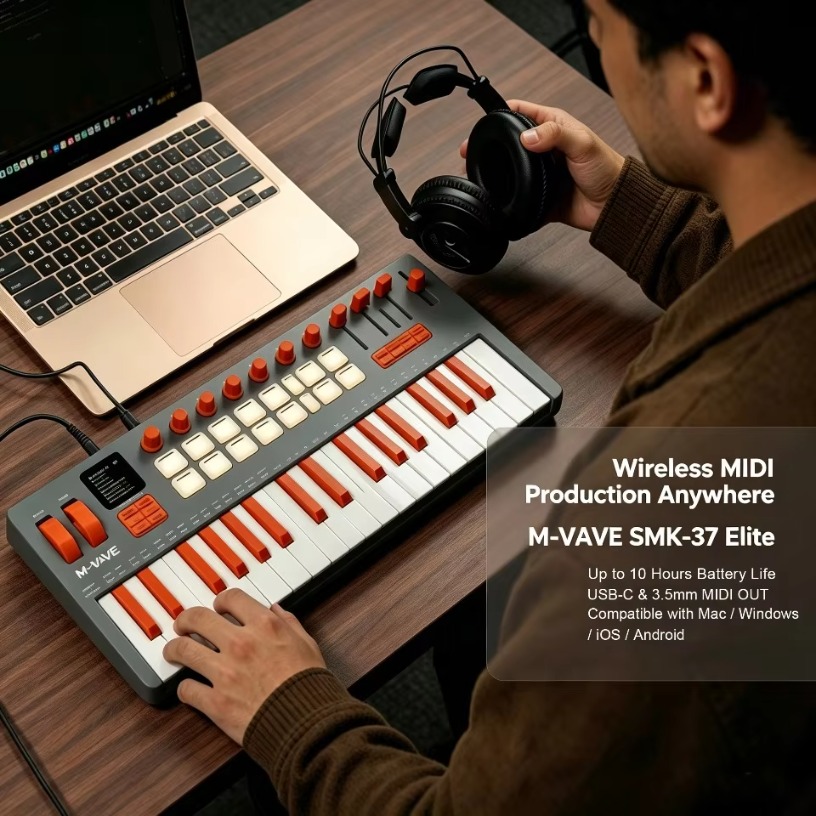 M-VAVE SMK-37, Keyboard MIDI N - Midi Controller Pad ulasan dan harga