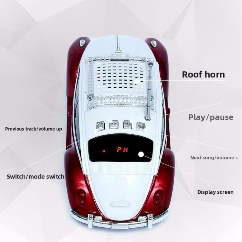 Speaker Bluetooth Model Mobil  - Audio Music Spotify ulasan dan harga