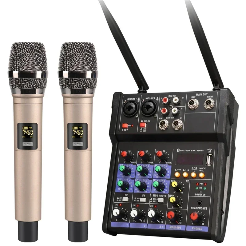 Mixer Audio USB 4 Saluran deng - Audio Music Dj ulasan dan harga
