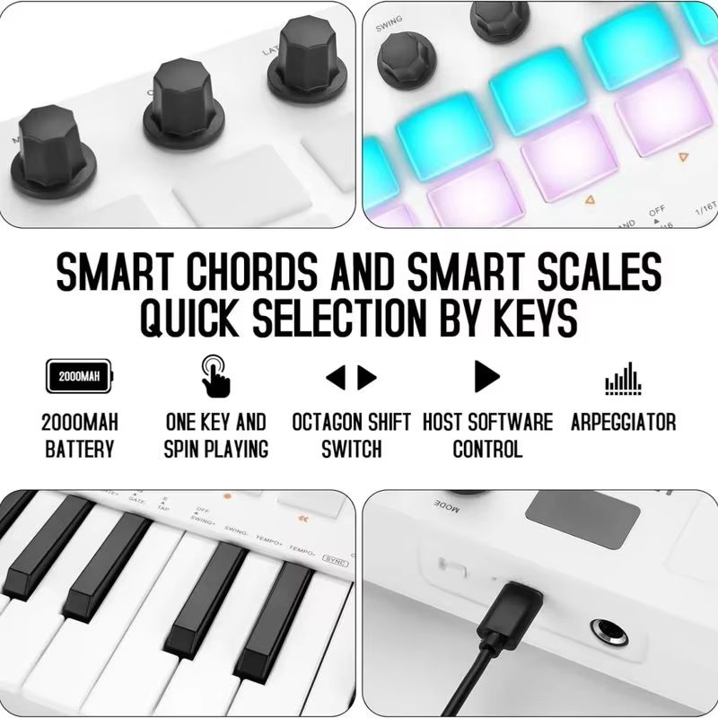 M-Vave Smk-25 Midi Keyboard Co - Midi Controller Pad ulasan dan harga