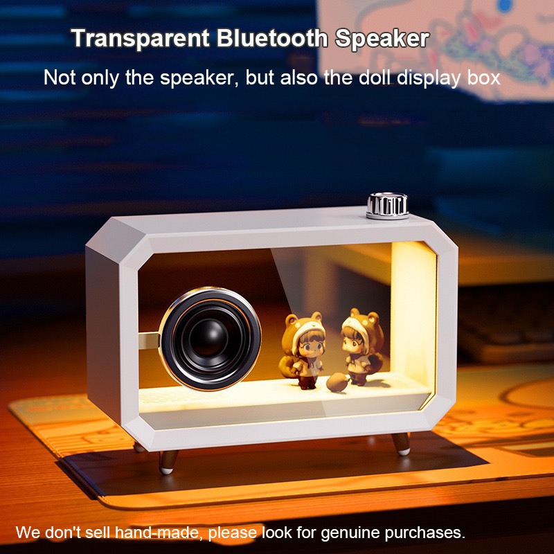 Speaker Bluetooth Transparan D - Audio Music Spotify ulasan dan harga