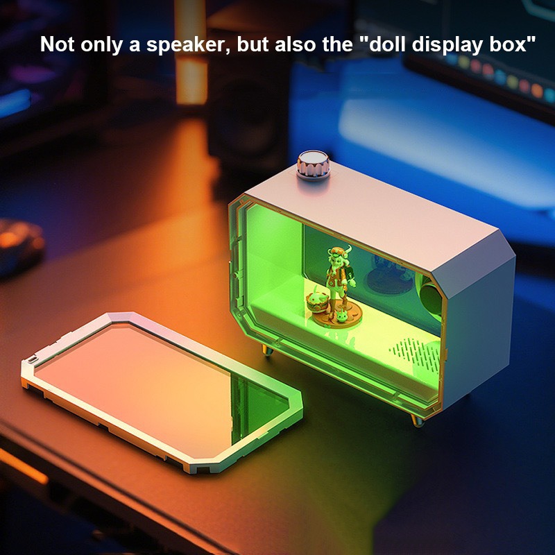 Speaker Bluetooth Transparan D - Audio Music Spotify ulasan dan harga