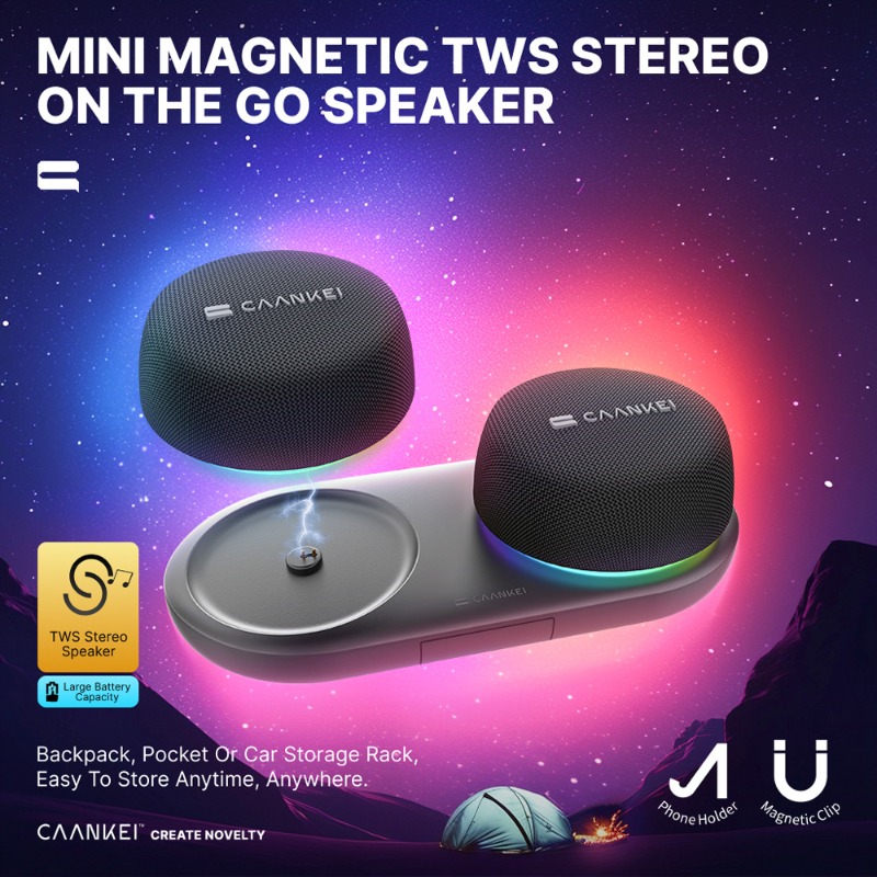 Speaker Bluetooth Magnetik den - Audio Music Spotify ulasan dan harga