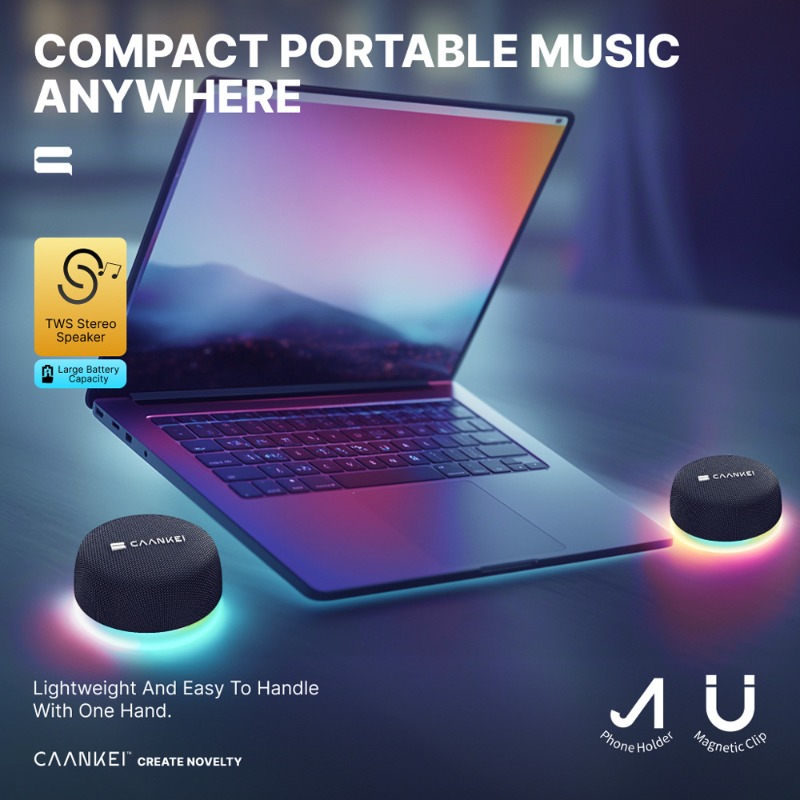 Speaker Bluetooth Magnetik den - Audio Music Spotify ulasan dan harga